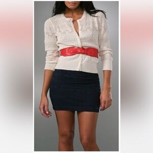 Brand New See by Chloe Red Knot Belt Size 80